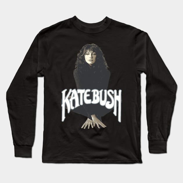 Kate Bush Fanart Design Long Sleeve T-Shirt by Bingung Mikir Nama Design